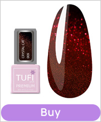 Gel polish TUFI profi PREMIUM Crystal Cat 09 Ruby